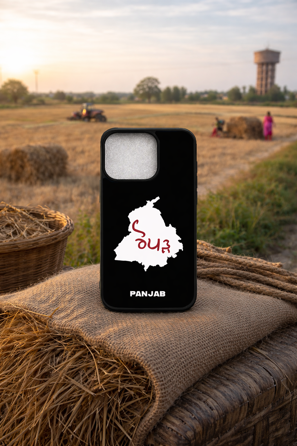 Pind/Shehr with Punjab Map Phone Cover -Custom Punjab MaP
